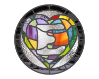 broken hearts suncatcher alphabet stained glass pattern