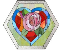 geometric floral custom stained glass patterns