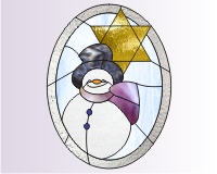 stained glass snowman patterns