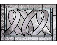 (image for) 3 cancer ribbons (stained glass pattern)