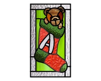 (image for) Alphabet christmas stocking teddy bear "A"