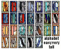 (image for) Alphabet easy VERY tall A - Z (all letters included)