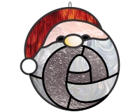 (image for) alphabet santa ornament "E"