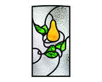 (image for) Cabinet - 7 - pear and leaves kitchen cabinet pattern - 1