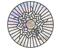 (image for) Chakra Sahasrara variation 6, mandala pattern round