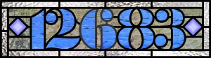 (image for) 12683 stained glass transom pattern, numbers, pdf download - Click Image to Close