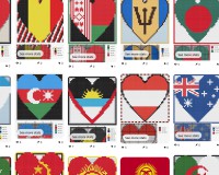 (image for) 196 country flag, heart, inchie xstitch patterns, pdfs.