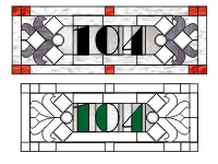 (image for) 104 House numbers transom var 1