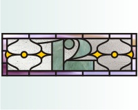 (image for) 12 house number transom a