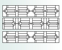 (image for) 3 vertical transoms 6.875 x 34.75 inches