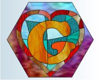 (image for) Alphabet broken hearts "G"