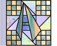 (image for) Alphabet-quilt block "A"