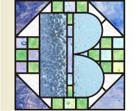 (image for) Alphabet-quilt block "B"