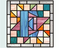 (image for) Alphabet-quilt block "E"