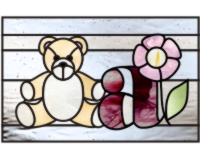 nursery room stained glass alphabet patterns alphabet and bear