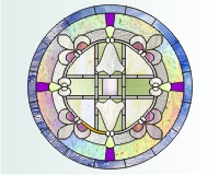 (image for) April 3 (cross easter lily mandala)