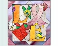 (image for) Breast cancer LOVE ribbon