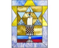 (image for) Candle and hebrew star