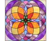 stained glass pattern geometric shapes